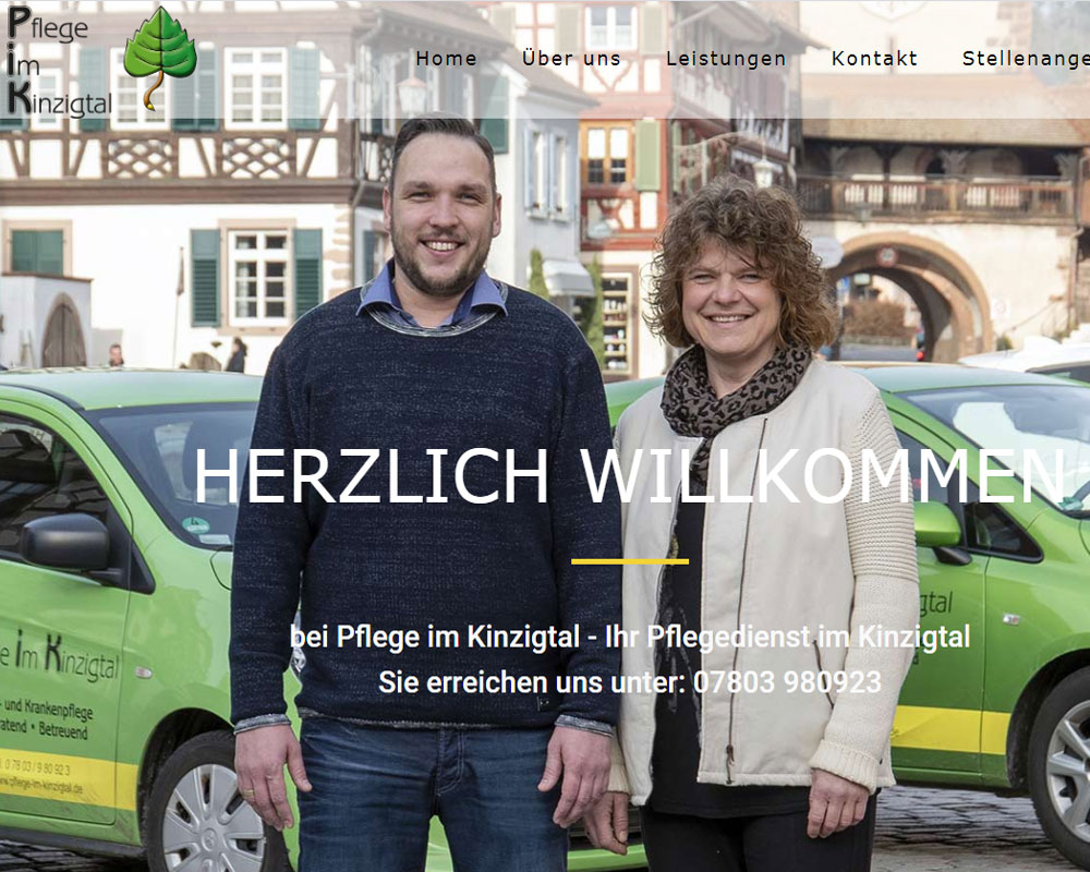 Pflege im Kinzigtal Website margate MARGATE - Agentur für Werbung